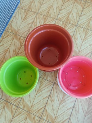 Lote 3 Macetas Plástico grandes