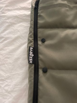 Saco polar verde militar para carrito
