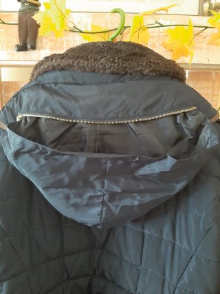 Chaquetón azul mujer