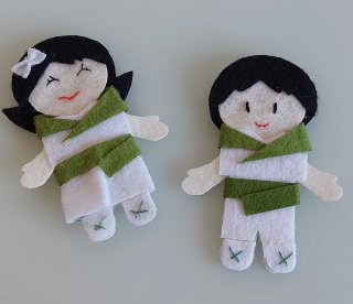 Broches de fieltro Hechos a mano  (4€ cada uno)