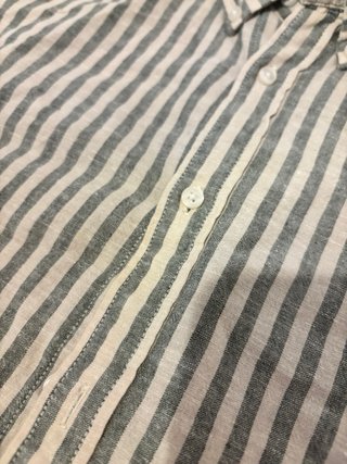 Camisa Rayas Alvaro Moreno Gris y Blanca