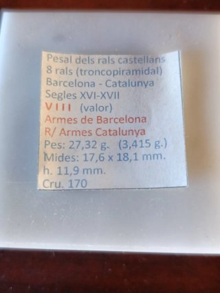 Ponderal 8 Rals Barcelona Catalunya