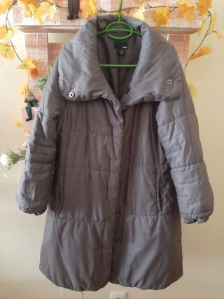 Chaquetón H&M gris talla M