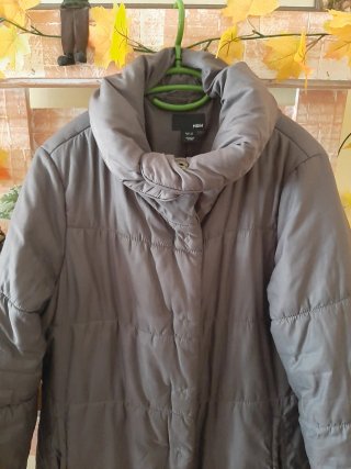 Chaquetón H&M gris talla M