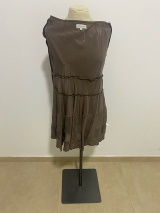 Falda midi Jigsaw marrón
