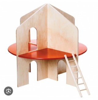 Casita de muñecas de madera valorada en 175€