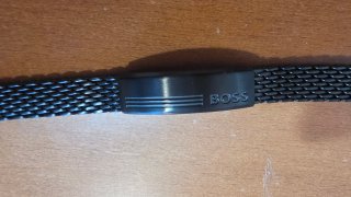 Pulsera BOSS Hombre Negra