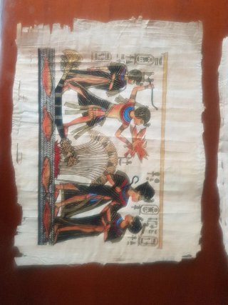 Cuadro Papiro Egipcio Figuras