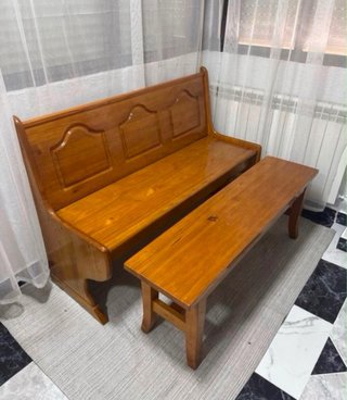 Conjunto mesa y bancos