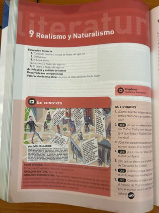 Lengua castellana y literatura 2, Le Bachillerato