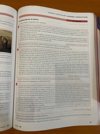 Lengua castellana y literatura 2, Le Bachillerato