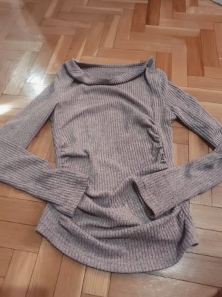 Jersey estilizado beige talla única