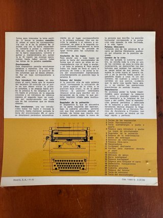 Máquina de escribir Olivetti STUDIO 45