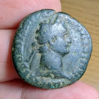 Moneda romana Domiciano 90-91 d.C.