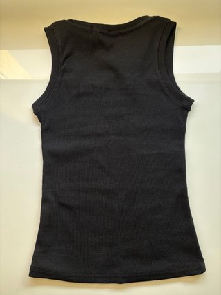 Top Miu Miu tirantes negro S