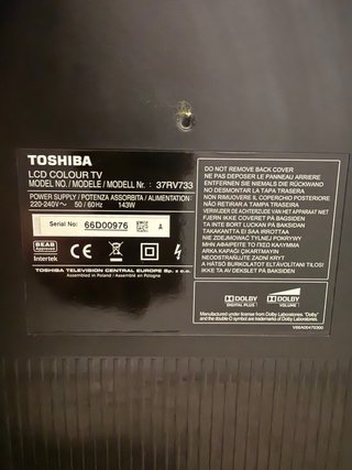 Televisor Toshiba Negro