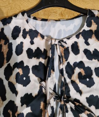 Maglietta donna fantasia leopardata