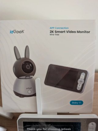 Cámara Vigilancia Bebé ieGeek 5 2K/3MP + Soporte