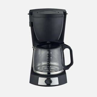 Cafetera Blanca con Jarra de Cristal