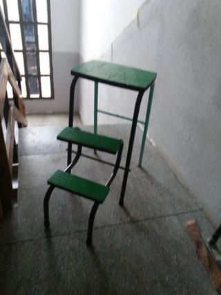 Escalera plegable verde