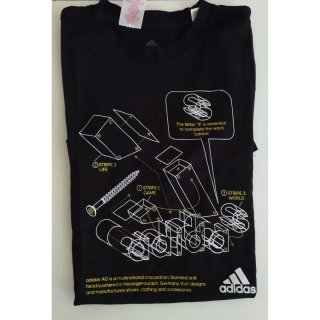 Camiseta Adidas negra talla 15-16 años