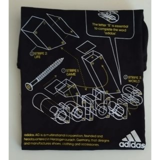 Camiseta Adidas negra talla 15-16 años