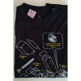 Camiseta Adidas negra talla 15-16 años