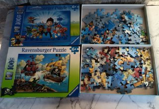 2 Puzzles Ravensburger 100 piezas