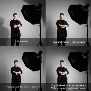 Softbox Octogonal AMBITFUL 120cm Estudio Fotos