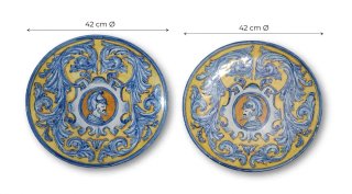 Pareja Platos Decorativos Talavera