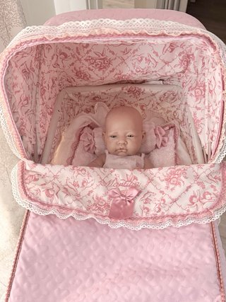 Carrito de muñecas+bebe marca Antonio Juan