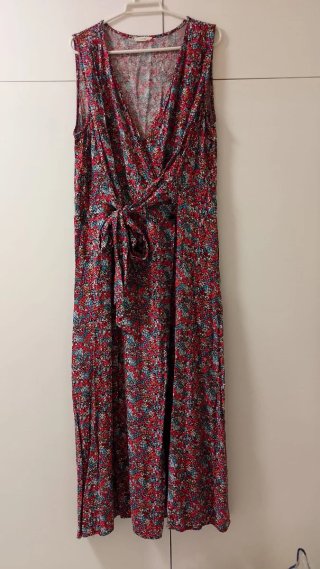 Vestido estampado floral multicolor
