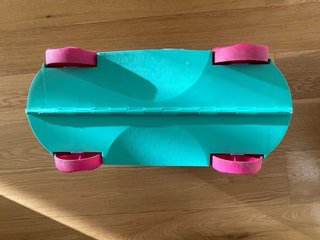 Valigia Trunki per Bambini con Ruote Fiori Rosa/Turchese