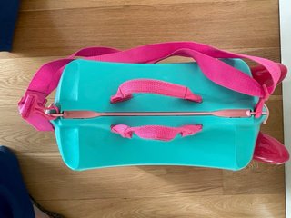 Valigia Trunki per Bambini con Ruote Fiori Rosa/Turchese