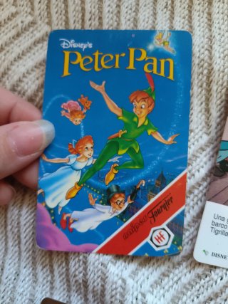 Peter Pan Disney cartas juego cuento hada bella 90