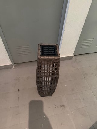 Lámpara exterior mimbre