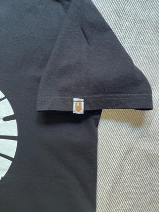 BAPE A Bathing Ape Camiseta Negra Vintage Y2K