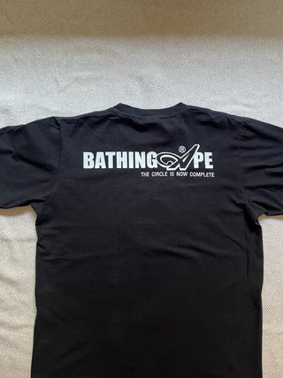 BAPE A Bathing Ape Camiseta Negra Vintage Y2K