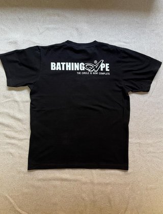 BAPE A Bathing Ape Camiseta Negra Vintage Y2K