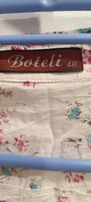 Camisa Botell floral blanca y multicolor