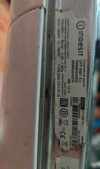 Lavavajillas Indesit DFP 58B1 Funciona Perfecto
