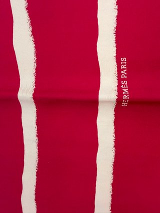 Pañuelo Hermès Seda Rayas Degradadas