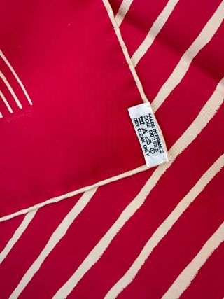 Pañuelo Hermès Seda Rayas Degradadas