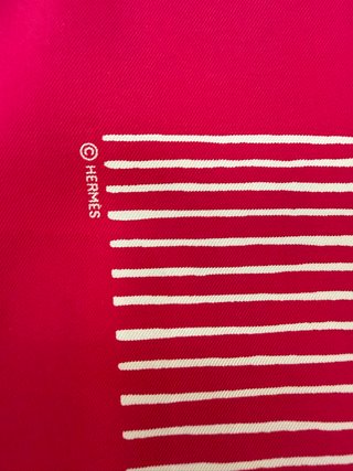 Pañuelo Hermès Seda Rayas Degradadas