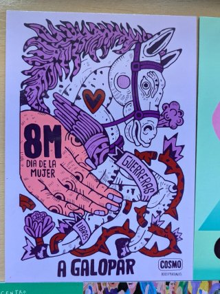 Ilustraciones feministas con imanes
