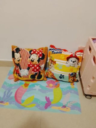 Pack Cojines Peluches Mickey y Paw Patrol