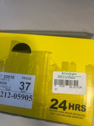 Zapatos 24 Horas Mujer Beige Sin Estrenar