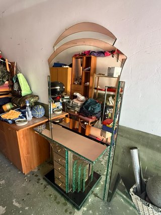 Tocador Art Déco Vintage Espejo Años 30-40