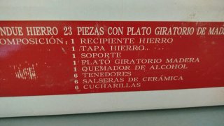 Set Fondue Hierro 23 Piezas