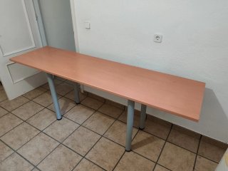 Mesa de estudio juvenil madera y metal